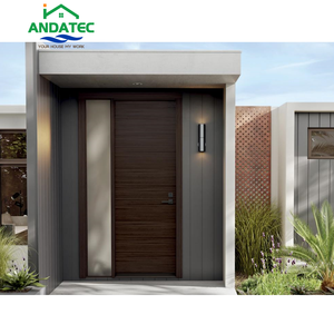 Porte <span class=keywords><strong>d</strong></span>'<span class=keywords><strong>entrée</strong></span> moderne de qualité supérieure Porte <span class=keywords><strong>d</strong></span>'<span class=keywords><strong>entrée</strong></span> coulissante en bois massif pour villas maisons appartements bâtiments résidentiels porte <span class=keywords><strong>portail</strong></span> - Product Image 5