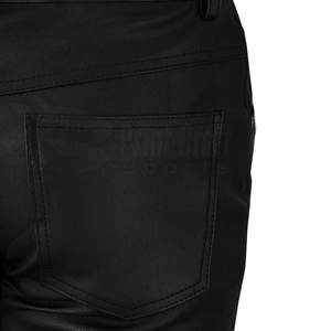 กางเกงหนังผู้ชายคุณภาพพรีเมียม OEM สวมใส่สบาย เอวกลาง น้ำหนักเบา ติดกระดุม ทรงตรง ระบายอากาศดี ดีไซน์ใหม่ สไตล์ลำลอง สปอร์ต - Product Image 6