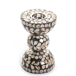 Brûleur d'encens spécial Eid Ramadan Brûleur en nacre brillante Brûleur à incrustation MOP Accent de maison élégant pour les fêtes du Moyen-Orient - Product Image 1