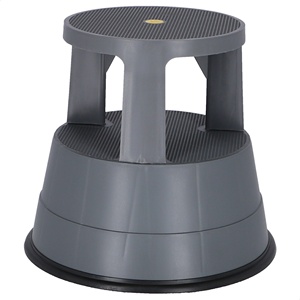 Sgabello rotondo WELL HOME up grigio scuro - Product Image 1