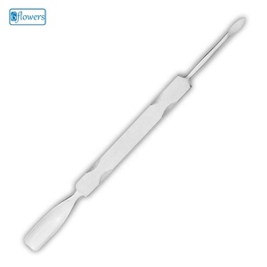 Pousse-cuticules (gouge) double extrémité en acier inoxydable, outil de manucure réutilisable - Product Image 1