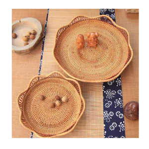 Natural Woven Rattan Tray Vietnam Supplier for Retail Stores - Product Image 3