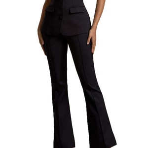 Pantalon cargo tendance pour femme, nouvelle collection automne, coupe large et droite, style streetwear élégant, pantalon décontracté polyvalent - Product Image 1