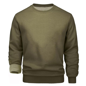 Sweat-shirt d'hiver pour homme, col rond, manches longues, léger, écologique, respirant, grande taille, fournisseur OEM - Product Image 2