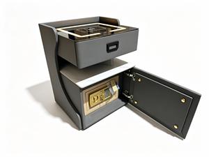 Modern Wooden Nightstand With combination lock Bluetooth Audio <b>Table</b> Wireless <b>Charging</b> <b>Bedside</b> Side <b>Table</b> for Bedroom - Product Image 3