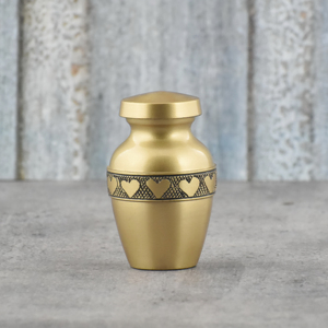 Urnas de latón grabadas para cenizas de humanos, recuerdo de alta calidad, cremación mate de Falah Internacional, nuevo diseño - Product Image 1