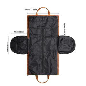 Vente en gros de grands sacs polochon de luxe faits à la main Sac de sport de voyage imperméable en cuir de marque avec compartiment à chaussures et fermeture à glissière - Product Image 2