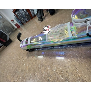 Venta al por mayor de PVC transparente colorido impermeable Universal Golf Bag Cover para la mayoría de las bolsas de golf - Product Image 3