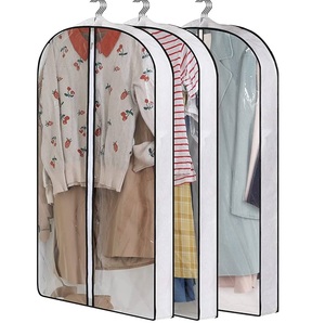 Custom Printed logo Dress Suit <b>Foldable</b> Garment Packaging <b>Bag</b> for Dress Cover - Product Image 2