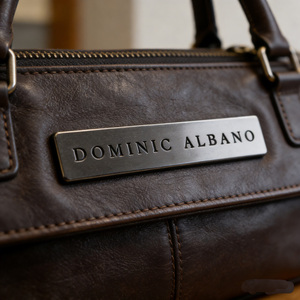 Fornecedor de Logotipos Metálicos de Alta Qualidade para Bolsas: Placa de Identificação de Metal em Liga de Zinco Gunmetal com Logotipo Personalizado Gravado e Rebite, Etiqueta de Marca em Relevo - Product Image 5
