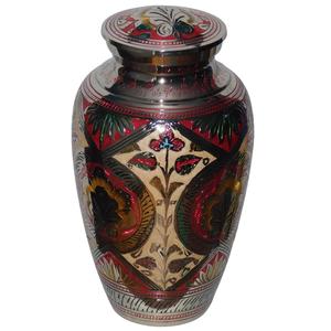 Urnas de cremación de latón modernas de alta calidad con acabado pulido para cenizas humanas Suministros funerarios de metal - Product Image 6