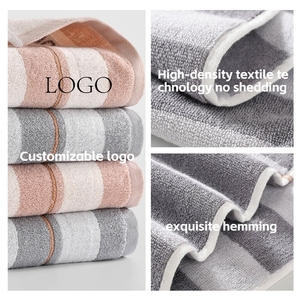 <span class=keywords><strong>Asciugamani</strong></span> e Salviette in Puro Cotone 100% a Righe, Tessuti e ad Asciugatura Rapida, per Uso Domestico, Produzione Industriale - Product Image 5