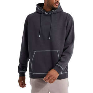 Sweat à capuche surdimensionné personnalisé pour les marques de streetwear, en molleton lourd, disponible pour la production en gros en usine - Product Image 3