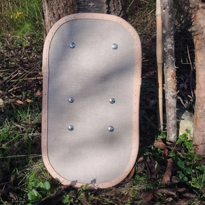 Escudo Rectangular Medieval CH, Escudo Medieval de Madera, Escudo de Diseño, Artesanía Calvin - Product Image 3