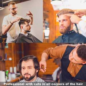 Tijeras de corte de pelo de peluquero extremadamente afiladas curvadas profesionales de gama alta, acero inoxidable para diestros 440C, mango medio 6,5 - Product Image 4