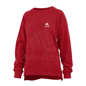Sudaderas sencillas de Color sólido rojo para mujer, ropa para Parte Superior Femenina, de invierno - Product Image 1
