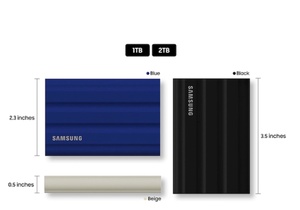 Portable <span class=keywords><strong>SSD</strong></span> <span class=keywords><strong>T7</strong></span> Shield USB 3.2 1 To 2 To Noir Bleu Beige jusqu'à 1050 Mo/s, IP65 - Product Image 4