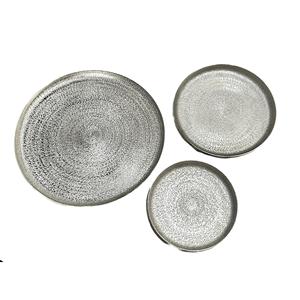 Restaurant & Hotels Supplies Metal Oval Serving Tray <b>Set</b> of 3 New Customized Finished <b>Lunch</b> & Dinner Serving Tray for Kitchen - Product Image 5