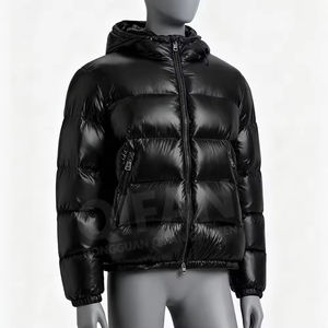 Men's Casual Winter Jacket With Thick Puffer Jacket Warm Hood Winter Outwear Coat <b>Business</b> Hombre Woven Polyester Fabric - Product Image 1