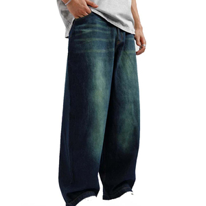 กางเกงยีนส์สลิมฟิตลำลองของผู้ชายเอวกลางระบายอากาศเป็นมิตรกับสิ่งแวดล้อมซัก100% ฤดูใบไม้ร่วงฤดูร้อนผ้าฝ้ายแห้งเร็ว - Product Image 6