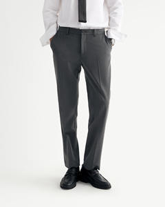 กางเกงขายาวทรงสลิมฟอร์มัลสำหรับผู้ชาย ผ้าทอผสมโพลีเอสเตอร์ เรยอน และสแปนเด็กซ์ ระบายอากาศได้ดี ป้องกันการเกิดขุย ป้องกันไฟฟ้าสถิต ซักน้ำยาฟอกขาวได้ - Product Image 2