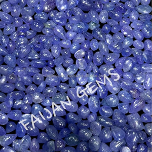 พลอยแทนซาไนต์ธรรมชาติทรงหลวมแบบคาโบชองขัดเงา รูปทรงผสม ทุกขนาด คริสตัลสำหรับทำจี้เครื่องประดับ พลอยจากผู้ผลิตอื่น - Product Image 1