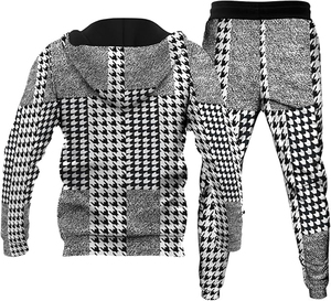 Nouveau Survêtement Unisexe 100% Coton Brodé 2025 – Tenue d'Hiver Respirante pour Jogging et Entraînement, Coupe Classique, Style Streetwear avec Capuche et Poches - Product Image 2