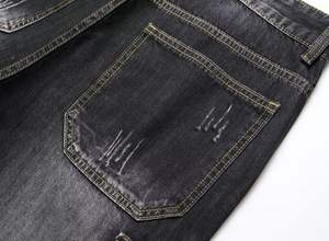 Streetwear en coton de haute qualité avec logo personnalisé jorts surdimensionnés délavés pour hommes shorts en jean fabricants - Product Image 4