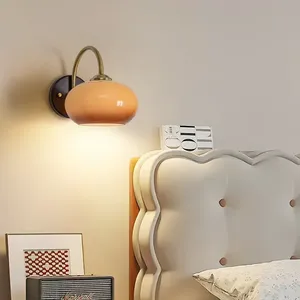 Norvique Modern Round LED Wall Light 6W Warm White E26 Base <b>Remote</b> <b>Control</b> for Indoor Living Room Bedroom Home Decor - Product Image 6