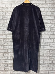 Pijama de Invierno para Mujer, de Terciopelo Negro, Estampado Animal, Manga Tres Cuartos, 100% Algodón, Cierre con Cordón, Suave y Cómodo - Product Image 2
