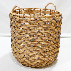 Artex Dong Thap, jacinto de agua natural, cestas de almacenamiento de mimbre, organizador decorativo tejido a mano para cocina y sala de estar - Product Image 1