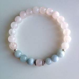 Bracelet perlé en résine Style ange océan Luxe Accents de cristal étincelants - Product Image 3