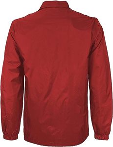 Veste d'entraîneur imprimée sur mesure Veste décontractée ample à manches longues avec logo OEM Veste d'entraîneur coupe-vent à une rangée de boutons pour hommes - Product Image 3