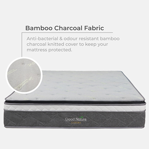 ผ้าถ่านไม้ไผ่ธรรมชาติเป็นมิตรกับสิ่งแวดล้อม12นิ้วที่นอนสปริงกระเป๋า5โซน30ซม. ป้องกันกลิ่นแบคทีเรียเสริมห้องนอนโรงพยาบาล - Product Image 5