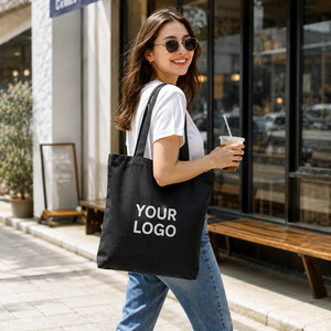 Sac fourre-tout en toile personnalisé avec logo, poignées renforcées, poche intérieure et tissu de qualité supérieure pour le shopping, les voyages et les événements - Product Image 3