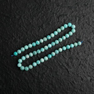 Perles de pierre d'amazonite naturelle authentique de qualité 3A, bleu ciel, rondes, 15 pouces, brin complet de pierres semi-précieuses en vrac - Product Image 5