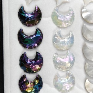 คริสตัลรูปพระจันทร์ดาวคริสตัลธรรมชาติแบบ100% ทำมือรูปดาวพระจันทร์แบบหลวมขนาดใหญ่ - Product Image 3