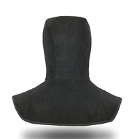 Kulit Sapi Hitam Poliester/Katun Solid Formal Pria Tudung Las Kain Rajut Bernapas Ramah Lingkungan Dapat Disesuaikan