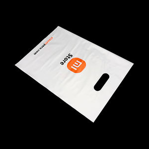 ハンドル付きのギフトショップとキャンディーショッピングの好意の御馳走包装のための<span class=keywords><strong>HDPE</strong></span>/<span class=keywords><strong>LDPE</strong></span>プラスチックダイカットバッグを卸売 - Product Image 3