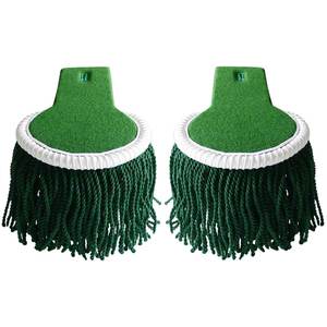 Epaulettes de Cuerasier Bordadas de Alta Calidad para Uniforme, con Flecos de Cordón Plateado y Tela de Lona con Imán - Product Image 6