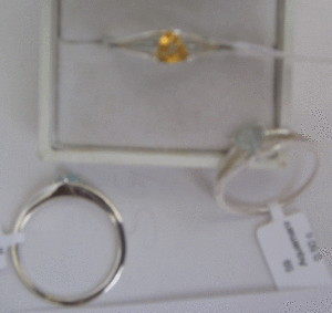 Fashionable Gold-Plated <b>Citrine</b> <b>Ring</b> Inlaid Gemstone with Rhodium Finish for Engagement Stylish Brass Moissanite <b>Ring</b> - Product Image 1
