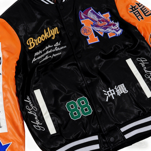 เสื้อแจ็คเก็ตเบสบอลสไตล์อเมริกันสุดเท่ห์สำหรับหนุ่มๆ แฟชั่นฤดูใบไม้ผลิและฤดูใบไม้ร่วง ทรงหลวม สบายๆ คลาสสิก ทันสมัย - Product Image 3