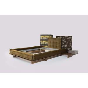 Mah Jong Kenzo Luxurious <b>Queen</b>/King Platform <b>Bed</b> Modern Luxury Design <b>with</b> Upholstered <b>Storage</b> Features Soft Home <b>Bed</b> - Product Image 3