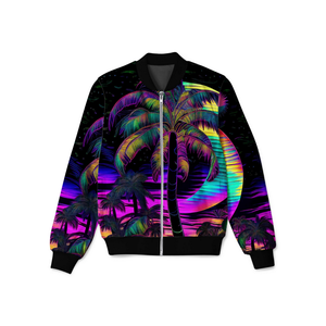 Chaquetas de bombardero unisex de alta calidad para hombres Diseño personalizado 100% Poliéster Sublimación Streetwear para invierno Precio barato - Product Image 5