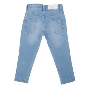 กางเกงยีนส์เดนิมสำหรับเด็กผู้หญิง - สีฟ้าอ่อน - Product Image 3