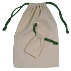 Sac à cordon en coton biologique 100% à faible MOQ, sac de rangement en coton naturel, réutilisable, écologique, recyclable, sac cadeau artisanal en soie - Product Image 1