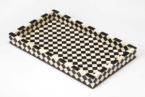 ถาดรองกระดูกไม้เรซินสีดำธรรมชาติทำด้วยมือคุณภาพสูงดีไซน์ล่าสุดสำหรับบ้านร้านอาหารโรงแรม - Product Image 3