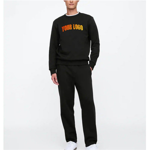 Alta calidad Street-Wear Custom Dtf Impreso Logo Chándales Loose Fit Street-Wear Plus Size Hoodie & Baggy Jogger Set para hombres - Product Image 1