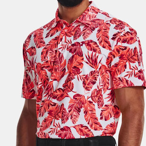 Camiseta Polo Sublimada 100% Algodón con Logotipo Frontal para Hombre, Corte Holgado, Impresa, 100% Poliéster, Servicio OEM, Diseño Superior - Product Image 1