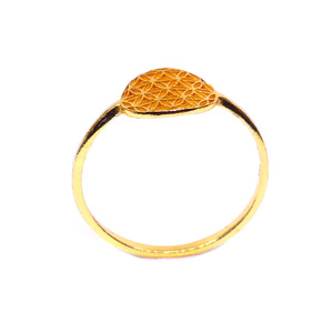 Haute qualité Style Vintage 925 en argent Sterling mode bague plaqué or Style classique pour les fêtes d'anniversaire quantité minimale de commande bas - Product Image 4